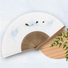扇子 男性用 紙せんす 鯉 メール便限定 送料無料 紙箱サービス 名入れ 可能 毛筆 代筆 無料 紳士 父の日 敬老の日 贈答用 粗品 海外土産 .扇子.