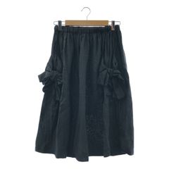 COMME des GARCONS COMME des GARCONS / コムコム | 2017SS | 製品洗い リボン イージースカート | XS | ブラック | レディース
