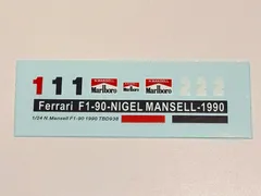 デアゴスティーニF1ミニカー対応 1/24 フェラーリ F1-90 ナイジェル・マンセル仕様 デカールのサムネイル