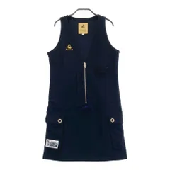 サイズ：M LE COQ GOLF ルコックゴルフ  ノースリーブジップワンピース  ネイビー系 [240001249715] ゴルフウェア レディース ストスト