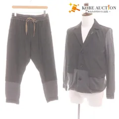 ■ フラボア セットアップ トップス ボトムス 切り替え ニット メンズ 2 （M相当）グレー