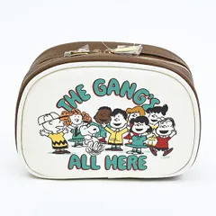スヌーピー ラウンドポーチ ベージュ PEANUTS 75th SNOOPY