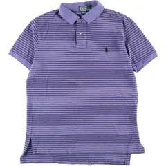 古着 ラルフローレン Ralph Lauren POLO by Ralph Lauren 半袖 ボーダー ポロシャツ メンズM/eaa332225