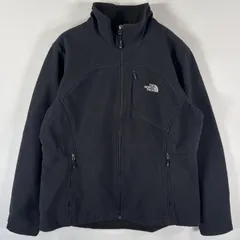 古着 ザ・ノースフェイス THE NORTH FACE ナイロンジャケット シェルジャケット トラックジャケット ワンポイント XL  ブラック レディース