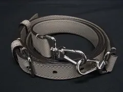 ■新品■未使用■ BALLY バリー レザー バッグ用 ショルダーストラップ 肩掛け 斜め掛け レディース グレー系 BJ1516