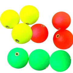 Alpha Depot 発泡ウキ 9個セット3色 釣り用 浮き玉 シモリ サビキ 仕掛け ウキ釣り フロート (27mm) 