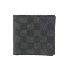 ルイヴィトン ダミエグラフィット ポルトフォイユマルコ 旧型 黒/グレー  N62664  メンズ ダミエキャンバス  二つ折り財布