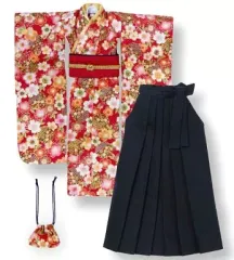 【中古】ドールアクセサリー PNM 着物・袴set～桜重～ 赤×紺