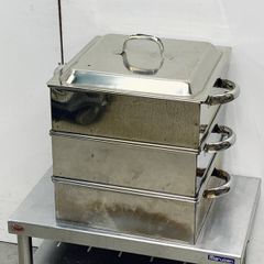 業務用角蒸し器 36㎝ 2段 中古 厨房