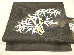 bibibi】 名古屋帯 金糸刺繍 朝顔柄 駒取 夏 絽 頭月 【yk001】 - メルカリ