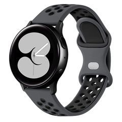 【迅速発送】AGUPERFIT 時計バンド 20mm 22mm クイックリリースベルト 柔らかい軽さ通気性が良のシリコンスポーツストラップ 腕時計とスマートウォッチ 替えバンド (20mm M グレー/ブラック)