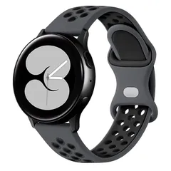 【迅速発送】AGUPERFIT 時計バンド 20mm 22mm クイックリリースベルト 柔らかい軽さ通気性が良のシリコンスポーツストラップ 腕時計とスマートウォッチ 替えバンド (20mm M グレー/ブラック)