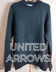 UNITED ARROWS　A DAY IN THE LIFE ダークグリーン セーター Sサイズ