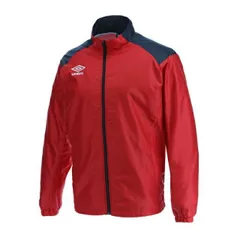 umbro アンブロ 裏起毛 ウインドジャケット マンチェスターレッドｘブラック O UBA4024 MRBK | スポーツ スポーツ用品 運動 服 衣類 ウエア アウター ジャケット 防風 はっ水 保温 機能性 快適 ブランド シンプル デザイン サッカー 