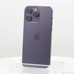 〔中古品〕 iPhone14 Pro Max 256GB ディープパープル MQ9E3J／A SIMフリー【297】