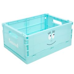 【おまけ付き】RAKUSE ( ラクセ ) バーバピカリ 収納ボックス ( ブルー ) 折り畳み式 コンテナ 折りたたみコンテナ スタッキング ( 重ねられる / 折り畳める ) ブルー (バーバピカリ)