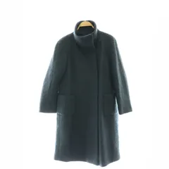 【極美品】AKRIS アクリス　ノーカラーコート　金ボタン　カシミヤ100 極美品】AKRIS アクリスノーカラーコート金ボタンカシミヤ100