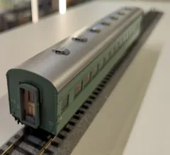流線型客車2台、動作確認済み、天賞堂、HOゲージ 天賞堂 [57039] 旧型客車シリーズ ニセコ客車 7輌セット (1:80