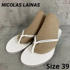 NICOLAS LAINAS ニコラスライナス スリム トング サンダル 25.0cm　★ ■◆