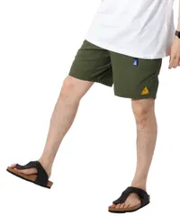 LL_オリーブ [ジェリー] クライミングパンツ ハーフパンツ ガーデニング ナイロンパンツ アウトドア 短パン 半パン ガーデニングパンツ 水陸両用 LL 42オリーブ