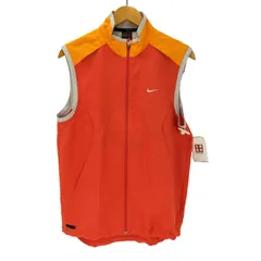 ナイキ NIKE 00S グレータグ DRI-FIT スウッシュ ロゴ 刺繍 バイカラー ナイロン ジップアップ ベスト  メンズ import：M 