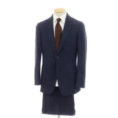【中古】ベルベスト Belvest ストレッチコットン 2つボタンスーツ ネイビー【サイズ44】【メンズ】のサムネイル