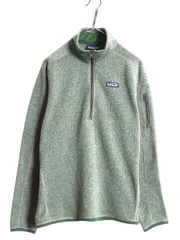 【お得なクーポン配布中!】 パタゴニア ベターセーター ハーフジップ レディース L 程/ 22年製 Patagonia アウトドア フリース ジャケット プルオーバー ジャンパー 緑