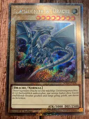 遊戯王　ドイツ版　EU版　青眼の白龍　プラチナシークレットレアのサムネイル