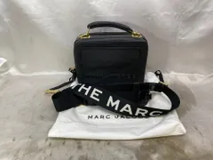 【美中古品】MARC BY MARC JACOBS マークバイマークジェイコブス THE BOX レザーハンドバッグ ショルダーバッグ 保存袋付 カラー：ブラック
