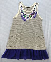 ラグマート RAG MART ワンピース ノースリーブ 130cm 子供服 中古