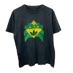 adidas 半袖 ロゴTシャツ M ブラック プルオーバー ビッグロゴ スポーティー アディダス 古着卸 アメリカ仕入 a705-5812