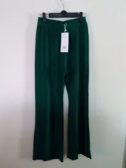 AZUL  BY  MOUSSY  リブニットストレートワイドパンツ