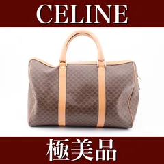 極美品 セリーヌ マカダム ハンドバッグ ボストンバッグ 24012405 