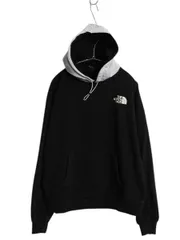 【お得なクーポン配布中!】 ノースフェイス 両面 プリント スウェット パーカー レディース М / フード ナイロン 切替 裏起毛 トレーナー プルオーバー アウトドア 黒