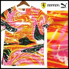 新品 プーマxフェラーリ モータースポーツ Tシャツ US/L スピードイエロー レースクルーTee PUMAxFerrari メンズ