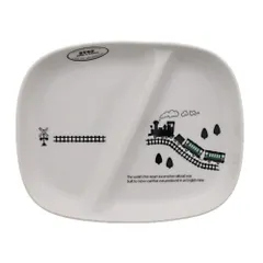 【在庫セール】こども食器 日本製 かわいい TOTOY 男の子用 食洗機対応 電車 21.8cm レンジ対応 お子様ランチプレート table(イーストテーブル) to-01303 EAST