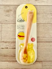 かわいい猫モチーフのシリコンスプーン cate (キャッテ) ミルクピンク