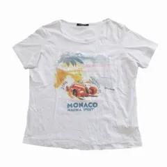 MARINA SPORT MARINA RINALDI マリナ リナルディスパンコール プリント Tシャツ 半袖 ホワイト サイズL レディース 【中古】のサムネイル