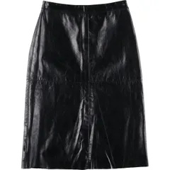 古着 00年代 ギャップ GAP レザー ハーフ丈 Aラインスカート レディースL相当/eaa503625