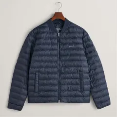 【送料無料】 ガント メンズ ジャケット・ブルゾン アウター Light Padded Bomber Jacket Blue
