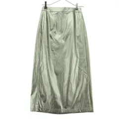 美品 AMERI UNDRESSED アメリ ミモレ丈 タイトスカート S ゴールド レディース 古着