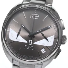 フェンディ FENDI バッグバグズ クロノグラフ モンスター 000-21200G-910 SS/純正尾錠・革ベルト クオーツ メンズ 腕時計