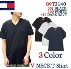 ★SALE★希少品 TOMMY HILFIGER(トミーヒルフィガー) Tシャツ Vネック 09T3140 3色 S～XLサイズ 送料無料