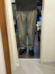 CHAPS チャップス ツータックチノ メンズパンツ チノパン 綿パンツ カジュアルパンツ ブラウン系 ベージュ サイズW36L32 A-630