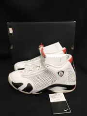 [箱・黒タグ付] NIKE Supreme AIR JORDAN 14 RETRO S シュプリーム シュプナイキ ジョーダン 27.5cm スニーカー 白 BV630-106 のサムネイル