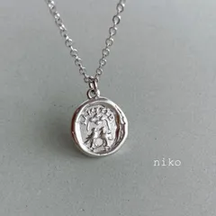 ◆ 119 友情 ラミティエ コイン ネックレス 50cm マット シルバー アクセサリー ◆　再販 定番 人気 大人 上品 きれいめ シンプル 大ぶり