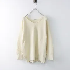 デプレ トゥモローランド DES PRES TOMORROWLAND ウールVネックニットプルオーバー S/オフホワイト セーター 長袖【2400014346121】