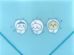 【中古】文房具その他 ちいかわ＆ハチワレ＆うさぎ(ブルー) ドキュメントファイル 「ナガノのくま×ちいかわ なんか小さくてかわいいやつ」 ナガノマーケット限定