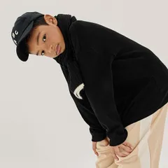 在庫処分中 [ブラック5~13号] 裾起毛 タートルネック 長袖tシャツ 無地 男の子 女の子 トップス 全8色 90-140cm