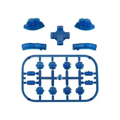 ジョイコンに対応用ボタン部品、D-padABXYキーSR SL L R ZR ZLトリガーボタンスプリング、Switch (クリアブルー)